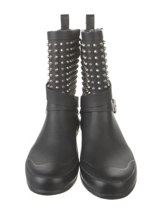 Burberry Spike Accents Rubber Rain Boots