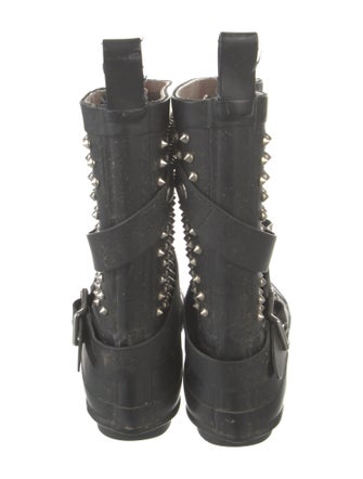 Burberry Spike Accents Rubber Rain Boots