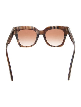 Burberry TB Monogram Wayfarer Sunglasses