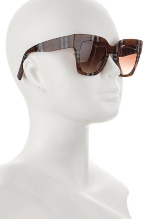 Burberry TB Monogram Wayfarer Sunglasses