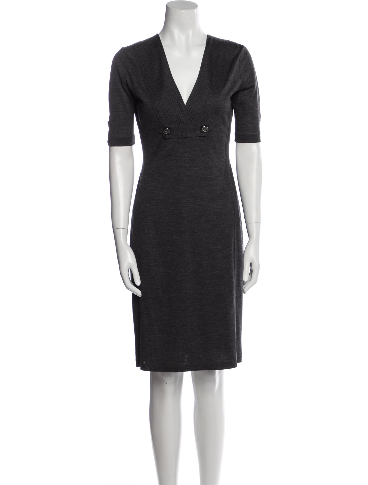 Burberry Wool Knee-Length Dress