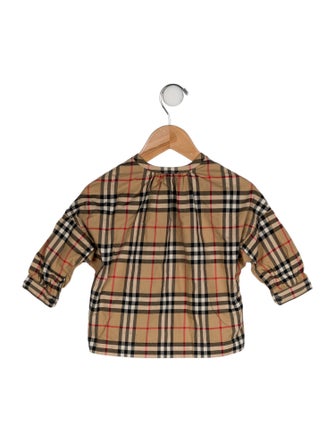 Burberry Check Print Casual Top
