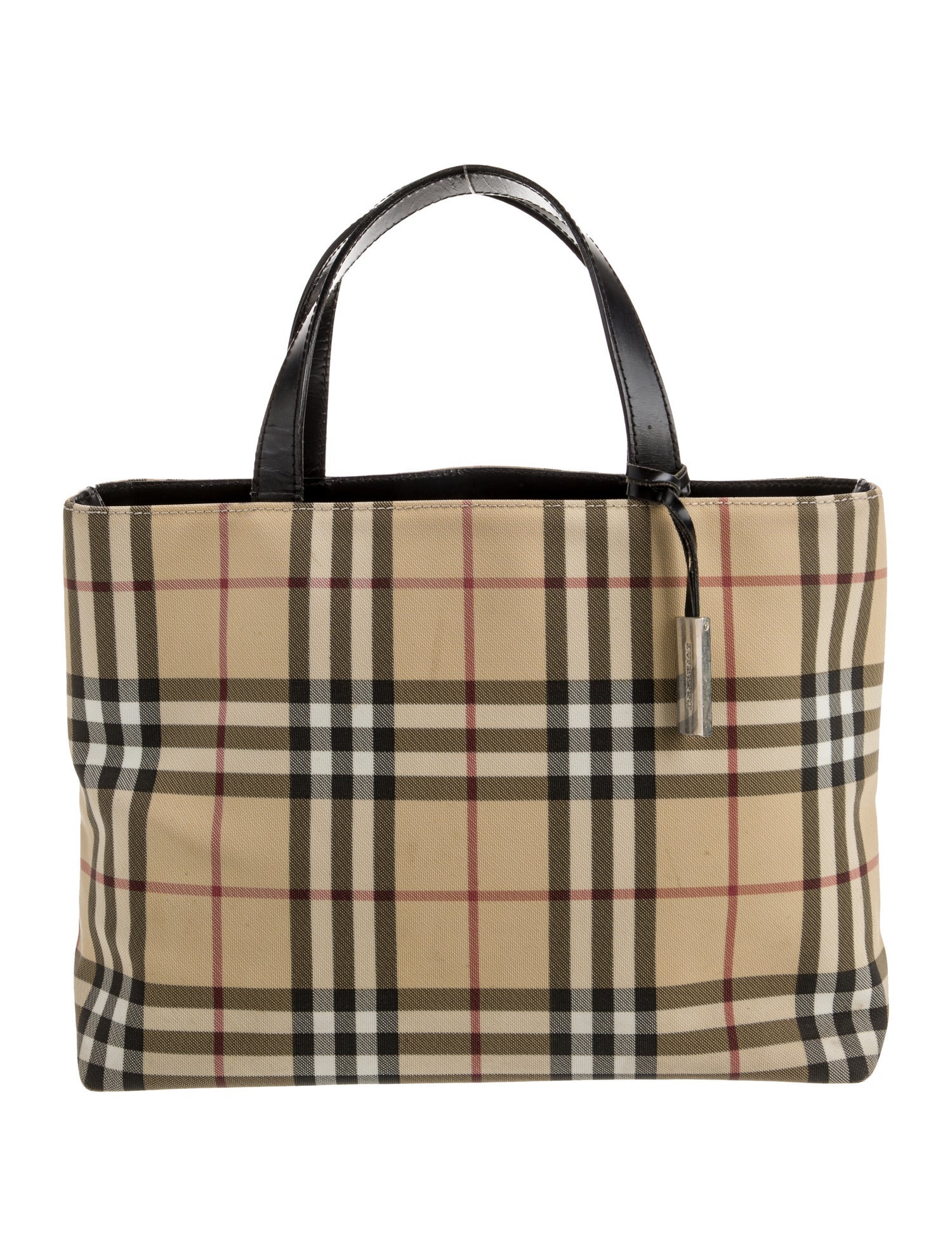 Burberry London Nova Check Top Handle Bag Vintage