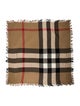 Burberry Cashmere House Check Pattern Scarf