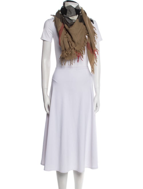 Burberry Cashmere House Check Pattern Scarf