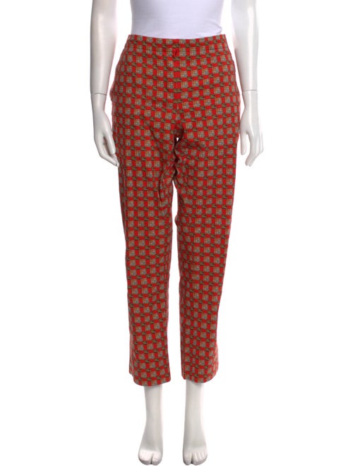 Burberry Plaid Print Straight Leg Pants