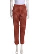 Burberry Plaid Print Straight Leg Pants