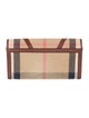 Burberry House Check Pattern Canvas Wallet