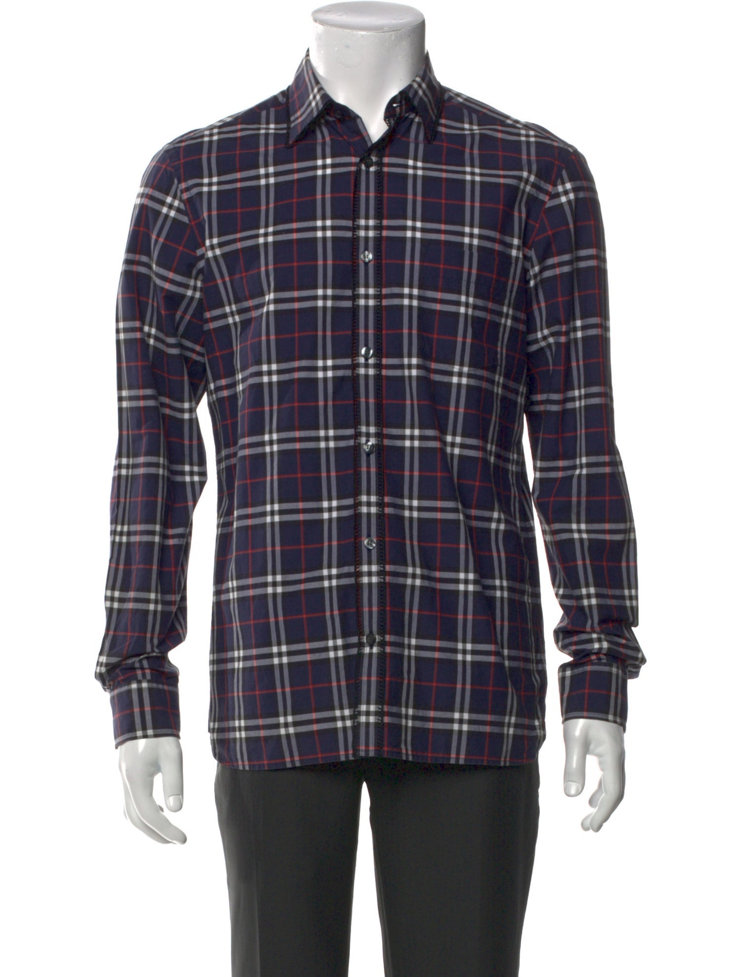 Burberry House Check Pattern Long Sleeve Shirt