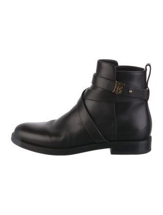 Burberry TB Monogram Leather Boots