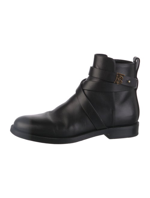Burberry TB Monogram Leather Boots