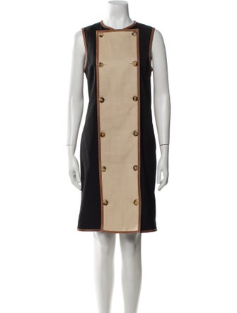 Burberry Wool Knee-Length Dress