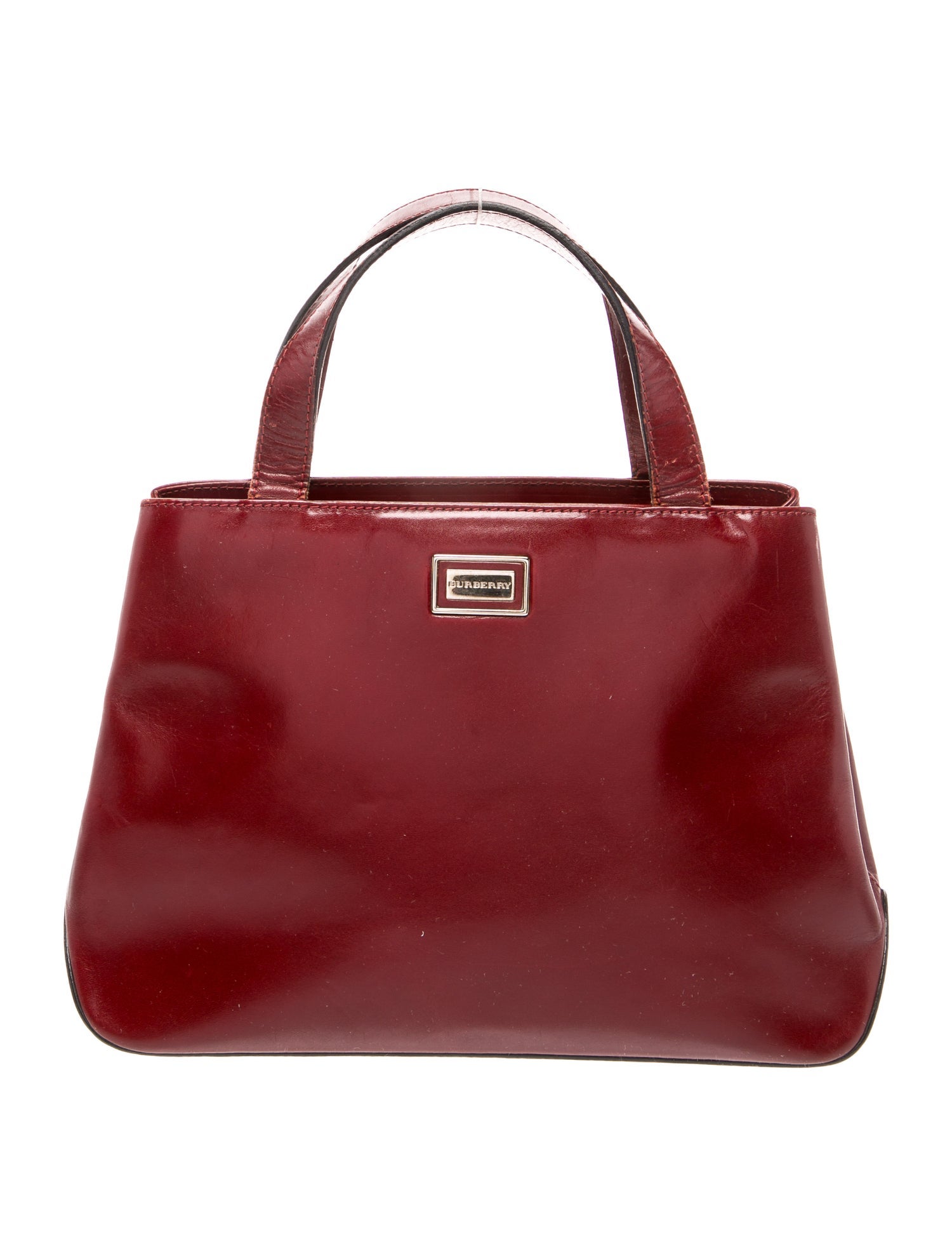 Burberry Leather Top Handle Bag