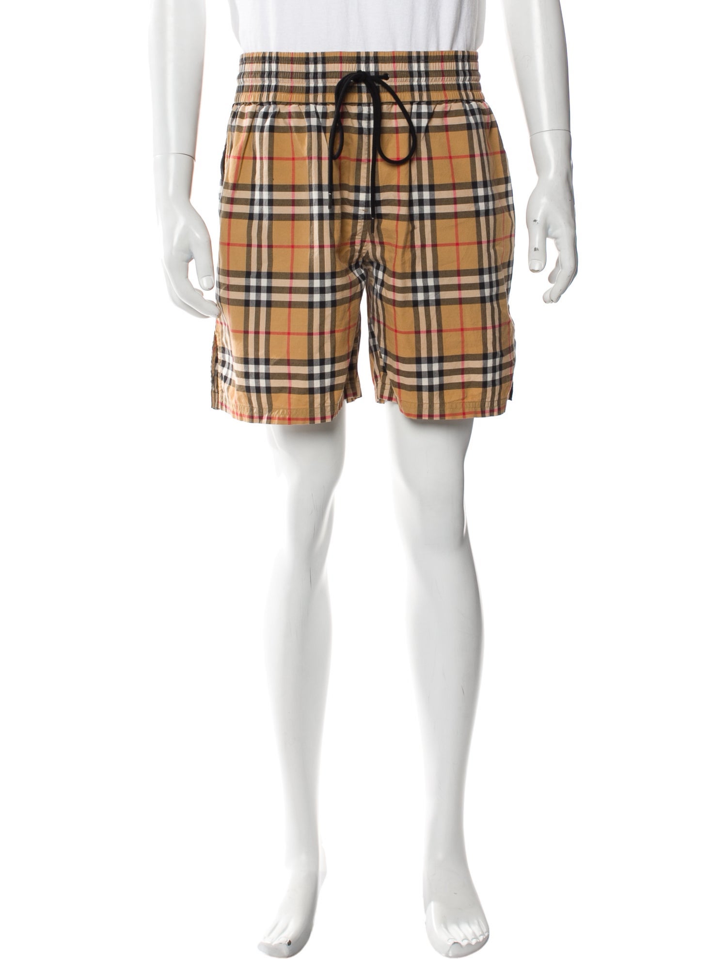 Burberry Plaid Print Shorts