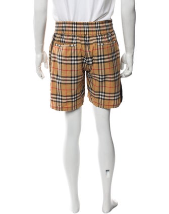 Burberry Plaid Print Shorts