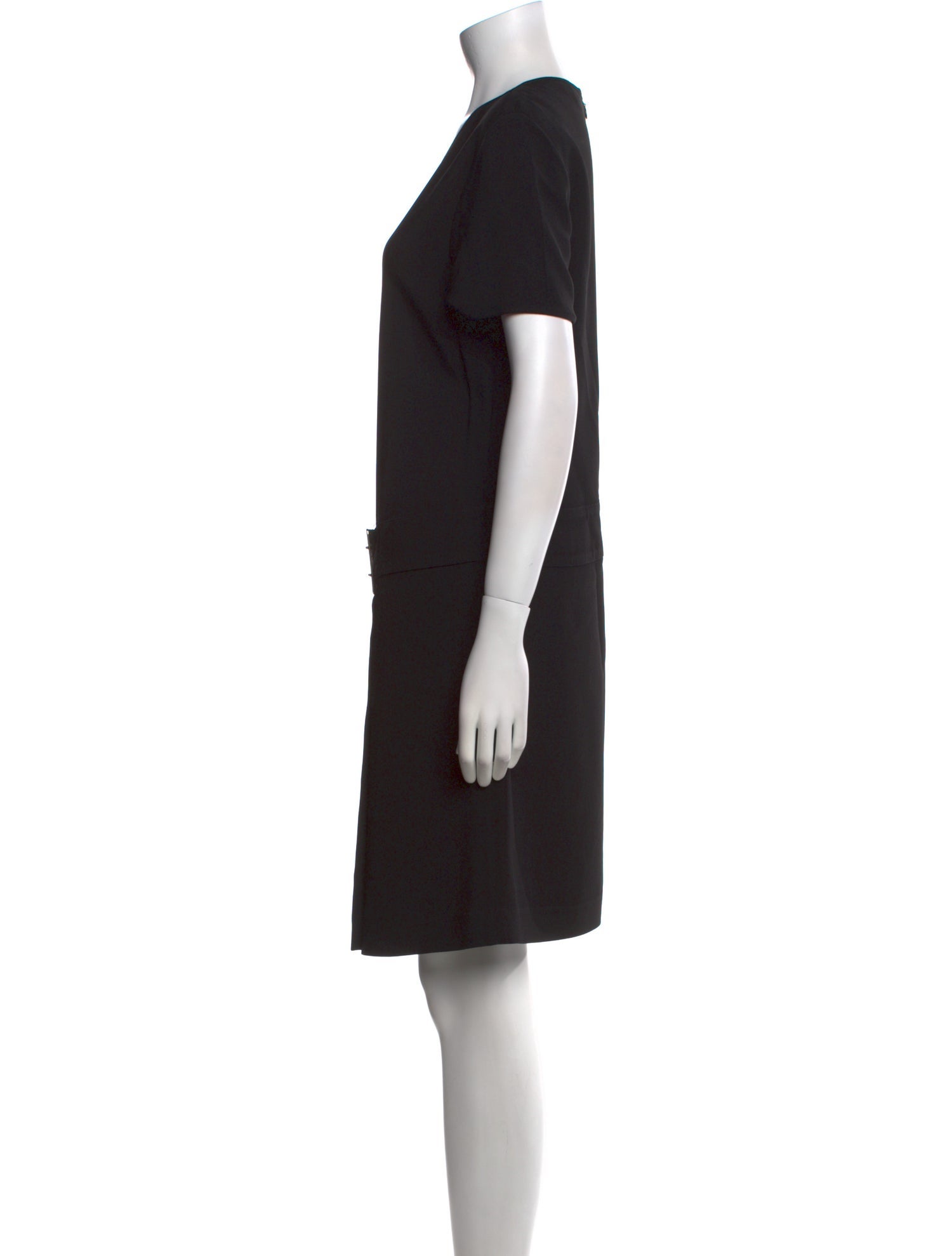 Burberry Scoop Neck Knee-Length Dress
