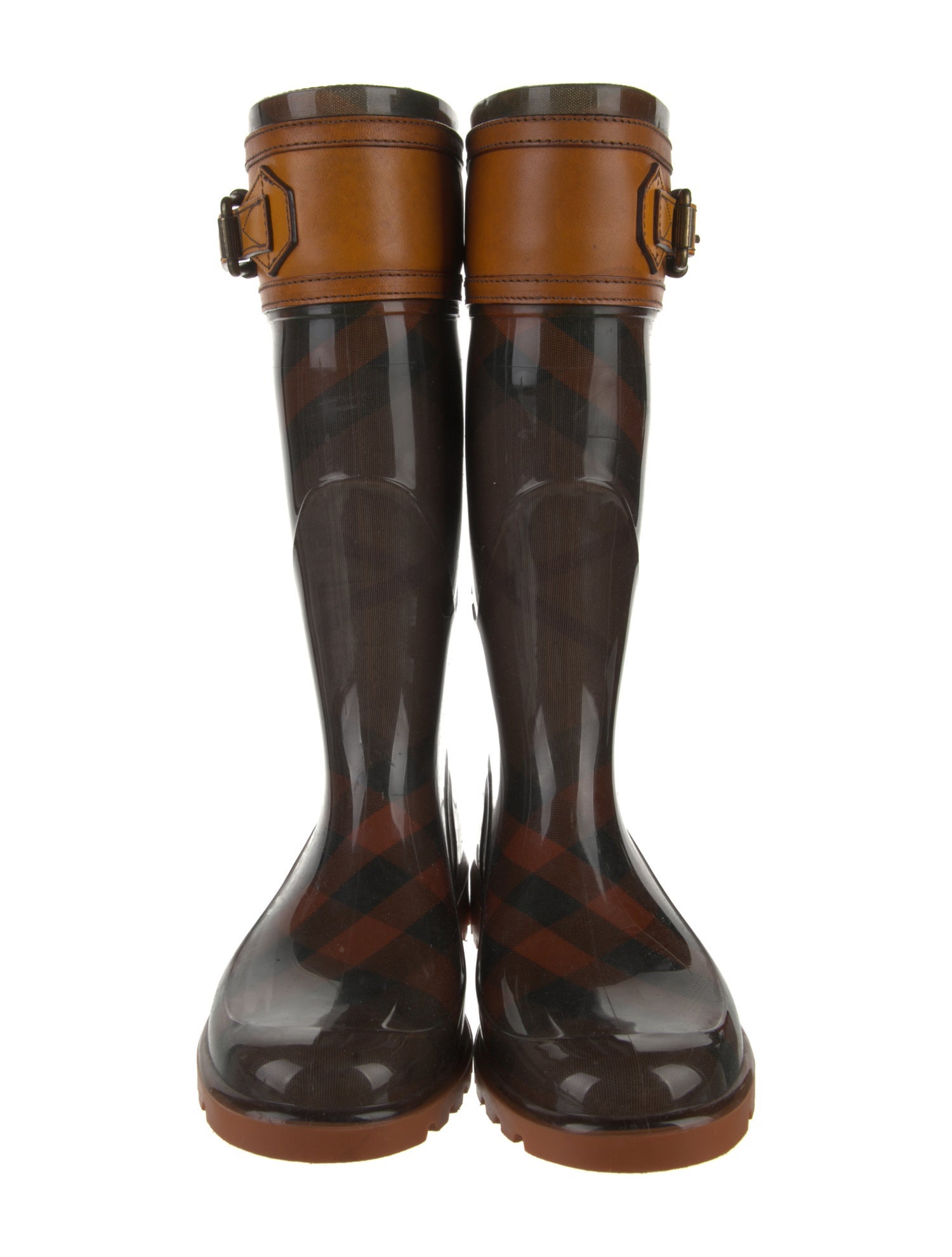 Burberry Rubber Striped Rain Boots