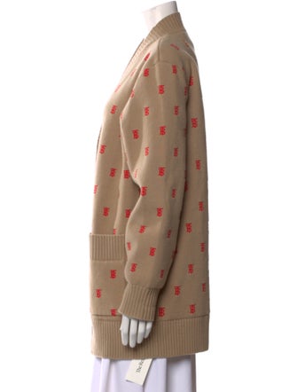 Burberry Printed V-Neck Sweater