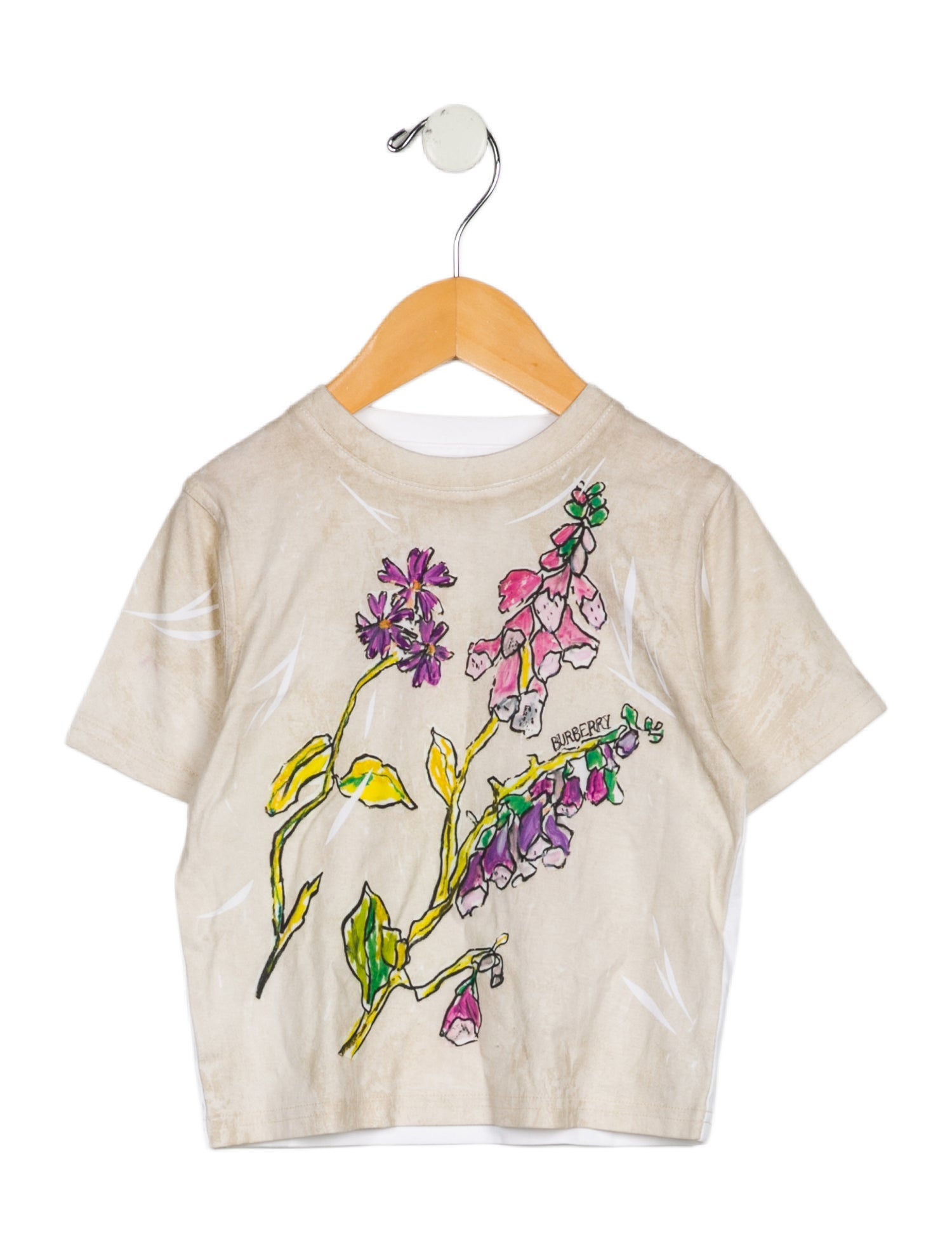 Burberry Girls' Short Sleeve Graphic T-Shirt w/Tags