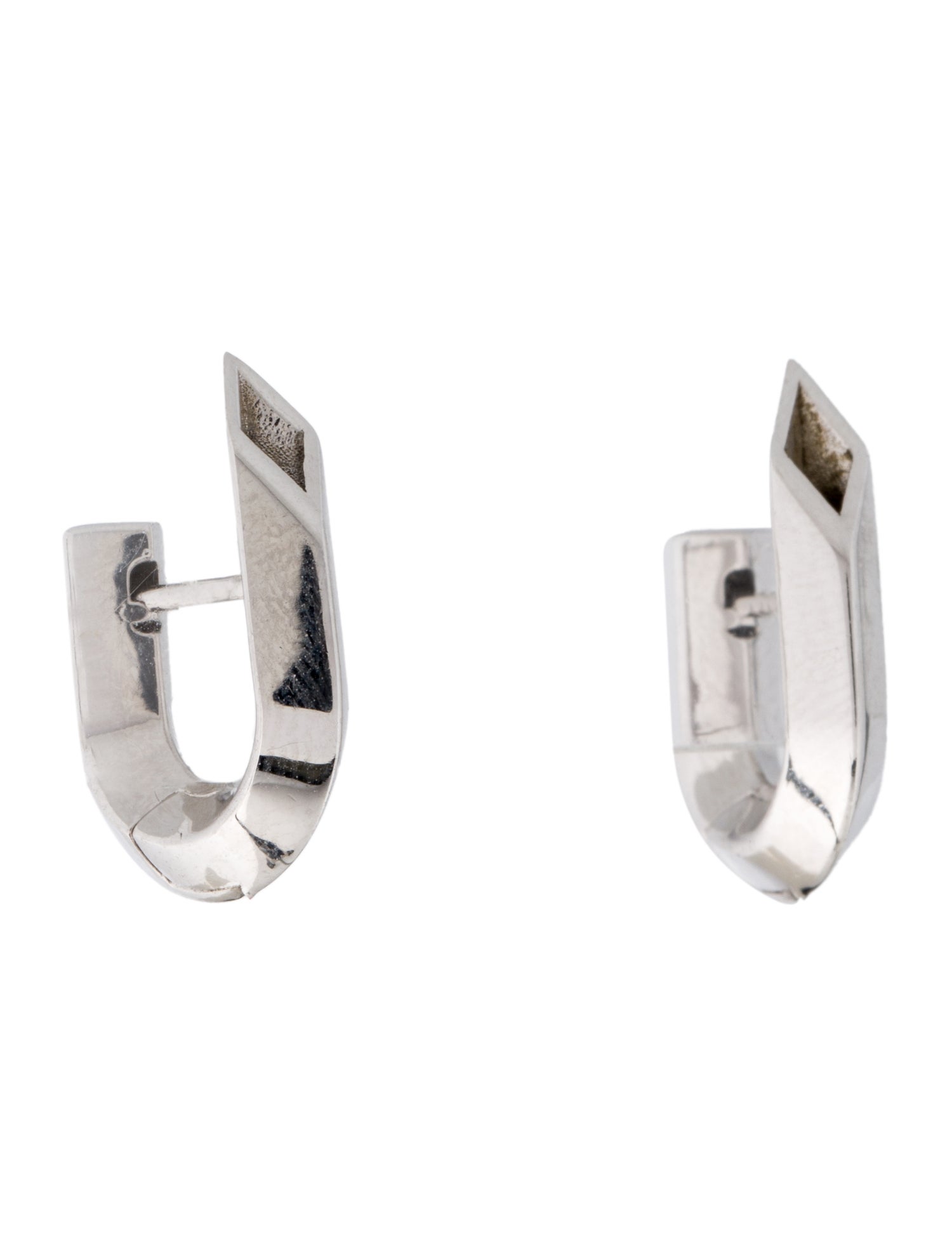 Burberry Hollow Spike Hoop Earrings
