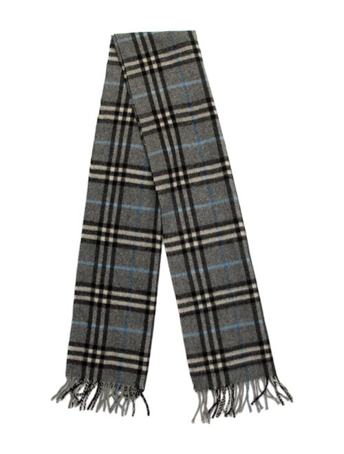 Burberry Cashmere Nova Check Pattern Scarf