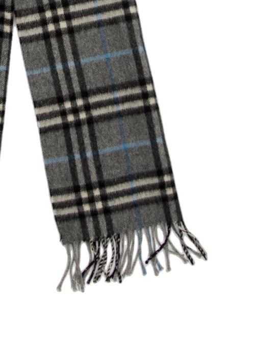 Burberry Cashmere Nova Check Pattern Scarf