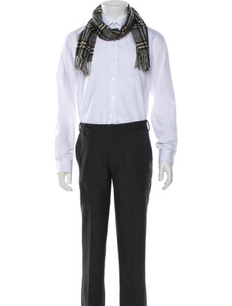 Burberry Cashmere Nova Check Pattern Scarf