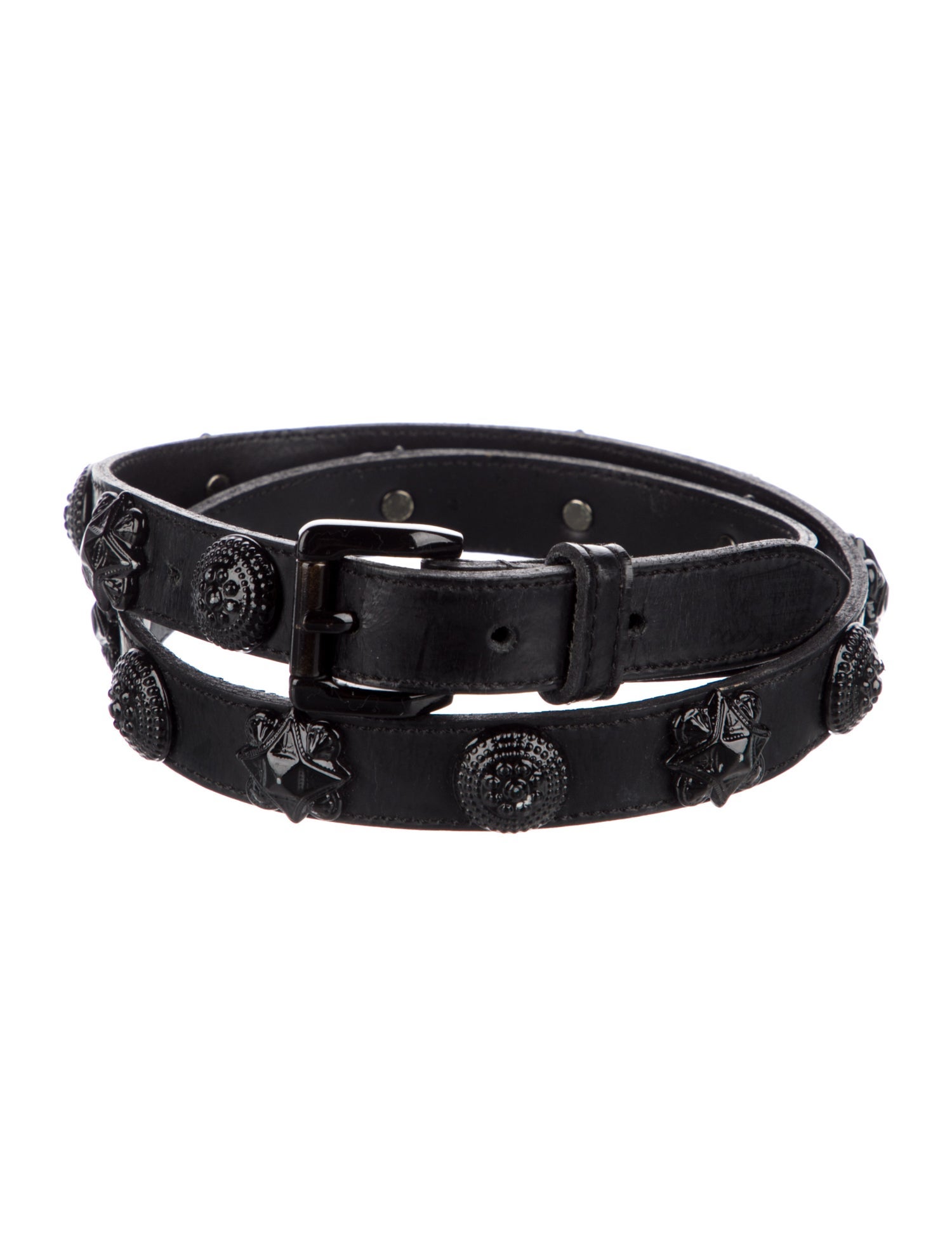 Burberry Leather Studded Accents Waist Belt