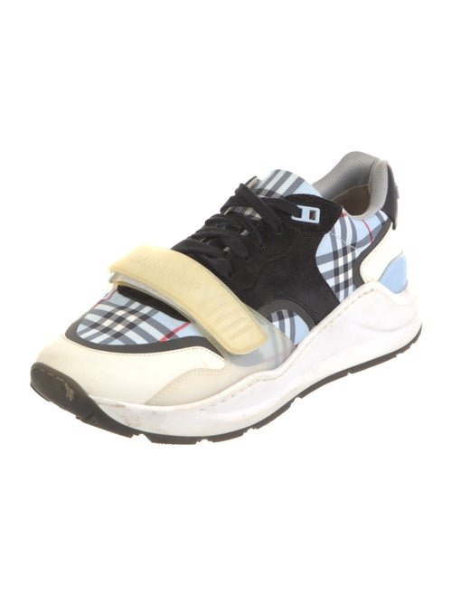 Burberry Nova Check Pattern Canvas Sneakers