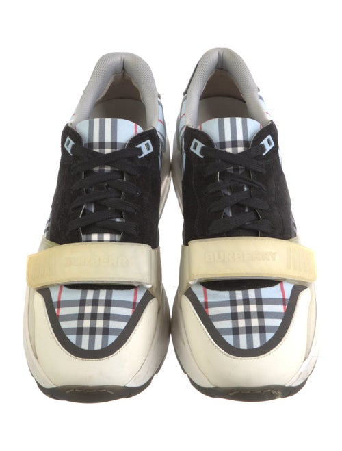 Burberry Nova Check Pattern Canvas Sneakers