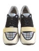 Burberry Nova Check Pattern Canvas Sneakers