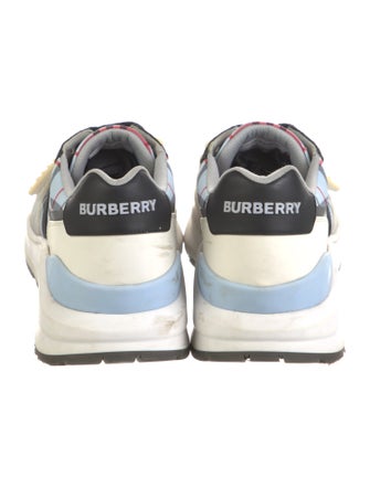 Burberry Nova Check Pattern Canvas Sneakers
