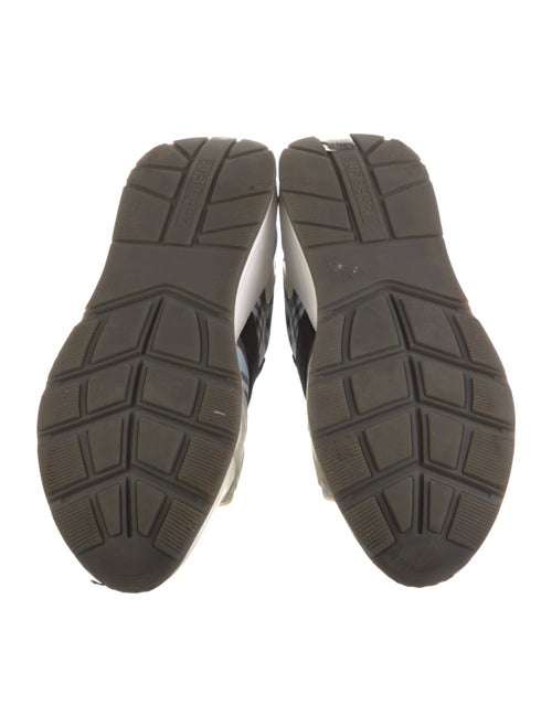 Burberry Nova Check Pattern Canvas Sneakers