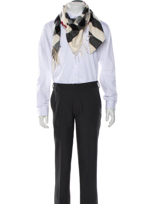 Burberry Cashmere Nova Check Pattern Scarf