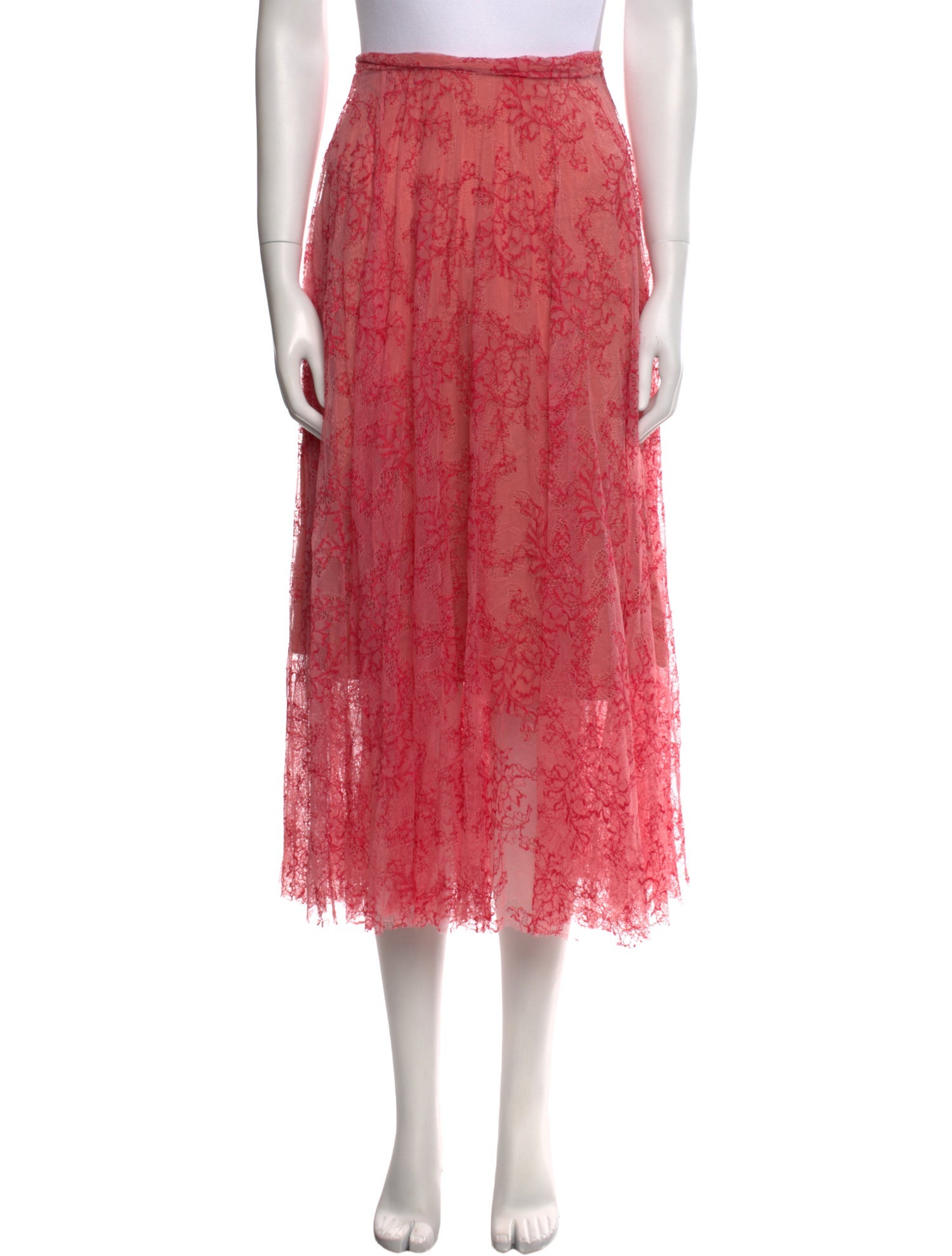 Burberry Silk Midi Length Skirt w/ Tags