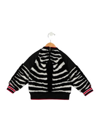 Burberry Girls Long Sleeve Animal Print Sweater