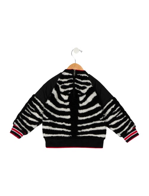Burberry Girls Long Sleeve Animal Print Sweater