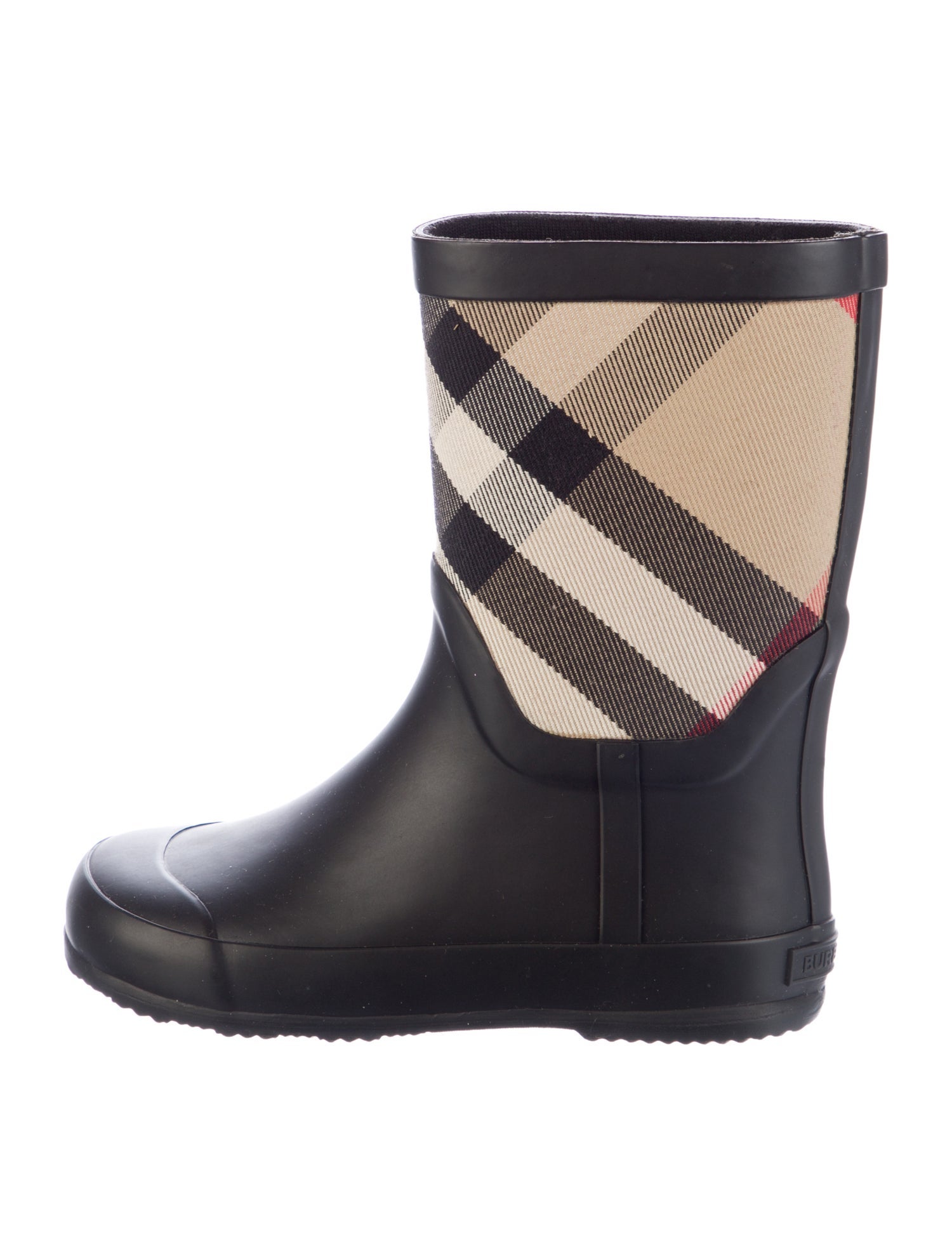 Burberry Girls' Rubber Check Rain Boots