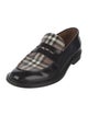 Burberry House Check Pattern Leather Dress Loafers