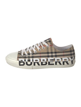 Burberry House Check Pattern Canvas Sneakers
