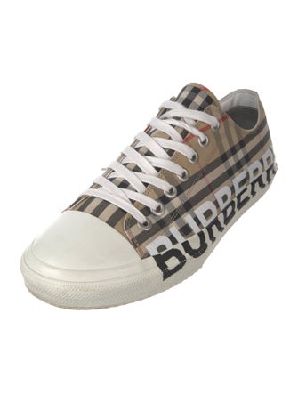 Burberry House Check Pattern Canvas Sneakers
