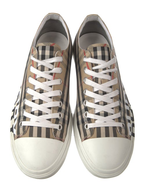 Burberry House Check Pattern Canvas Sneakers