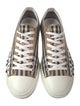 Burberry House Check Pattern Canvas Sneakers