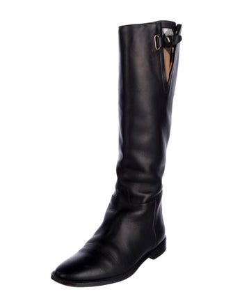 Burberry Leather Riding Boots