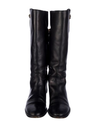 Burberry Leather Riding Boots