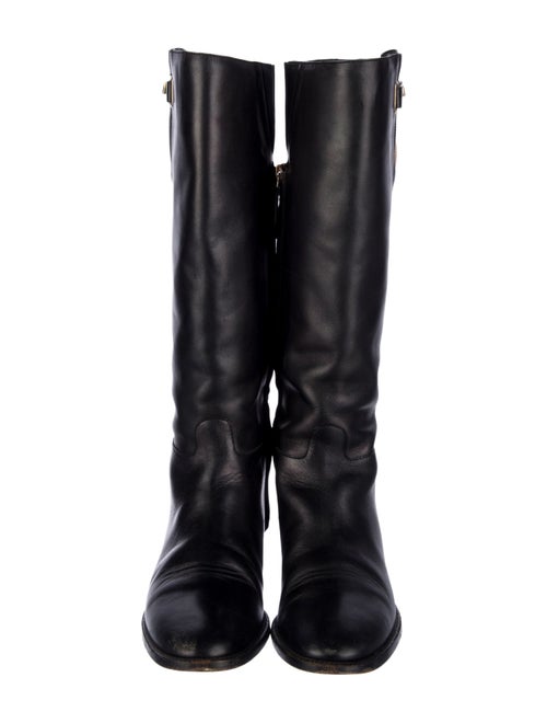Burberry Leather Riding Boots