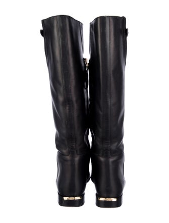 Burberry Leather Riding Boots