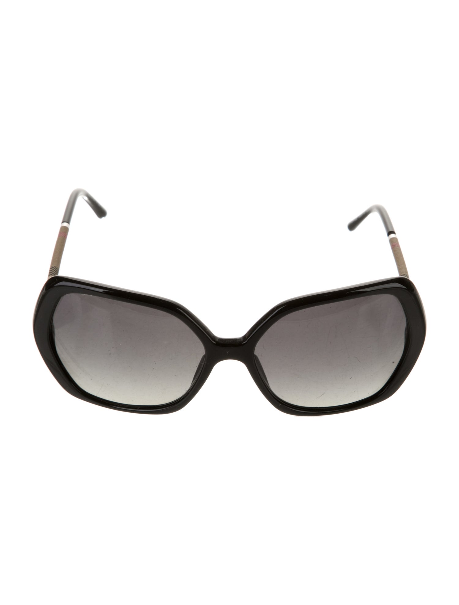Burberry Nova Check Pattern Oversize Sunglasses