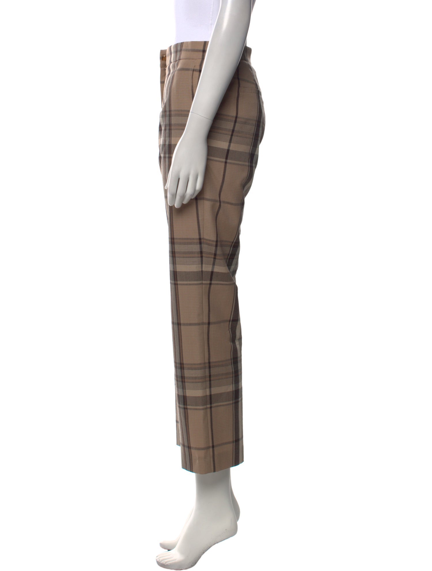 Burberry Virgin Wool Straight Leg Pants