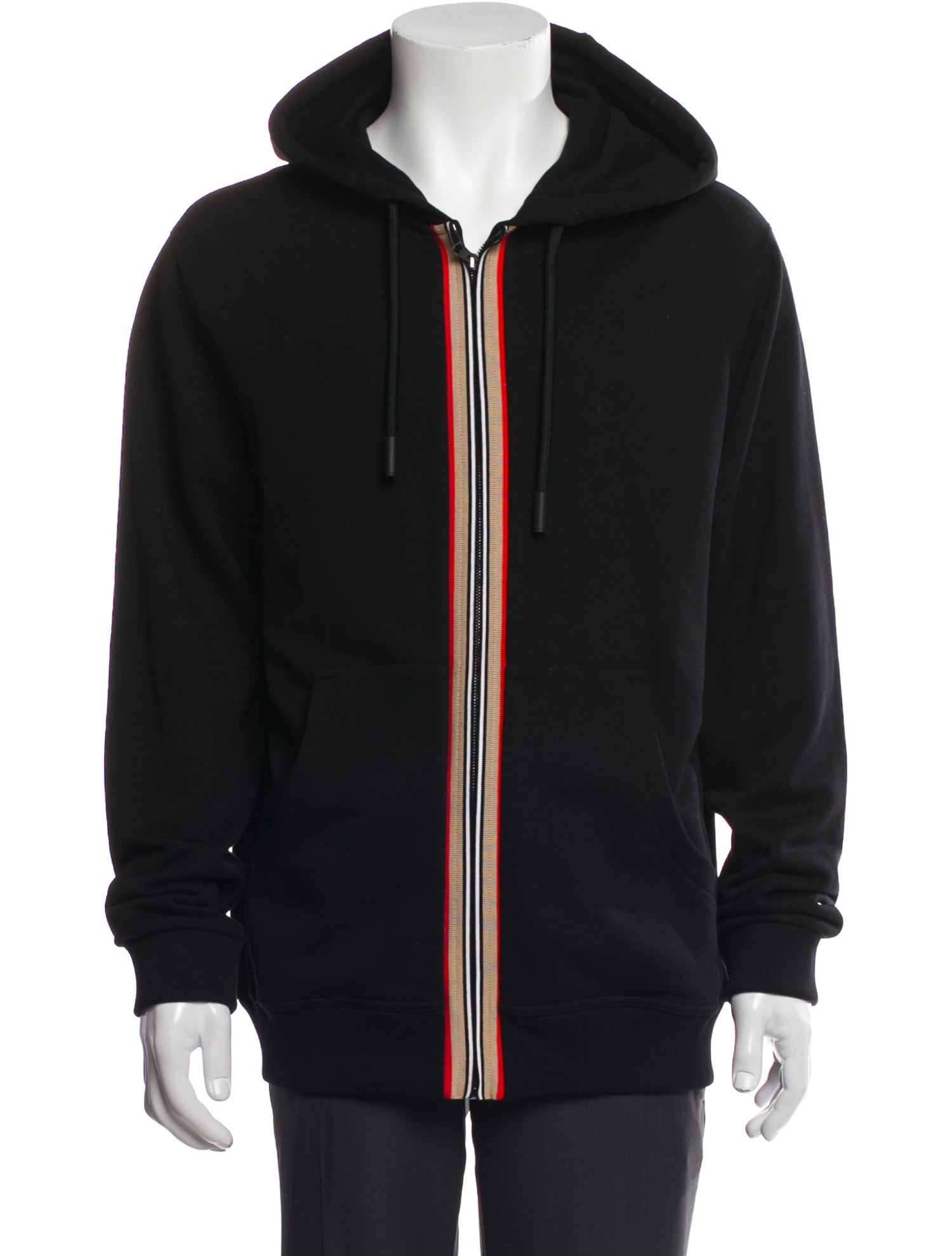 Burberry Nova Check Pattern Crew Neck Hoodie